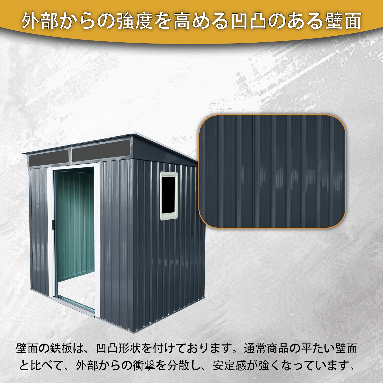物置 屋外 戸外収納庫 スチール 幅195*奥行き150*高180 引き戸両開きタイプ 換気口付き 防さび ベランダ 防水 ガーデニング 庭