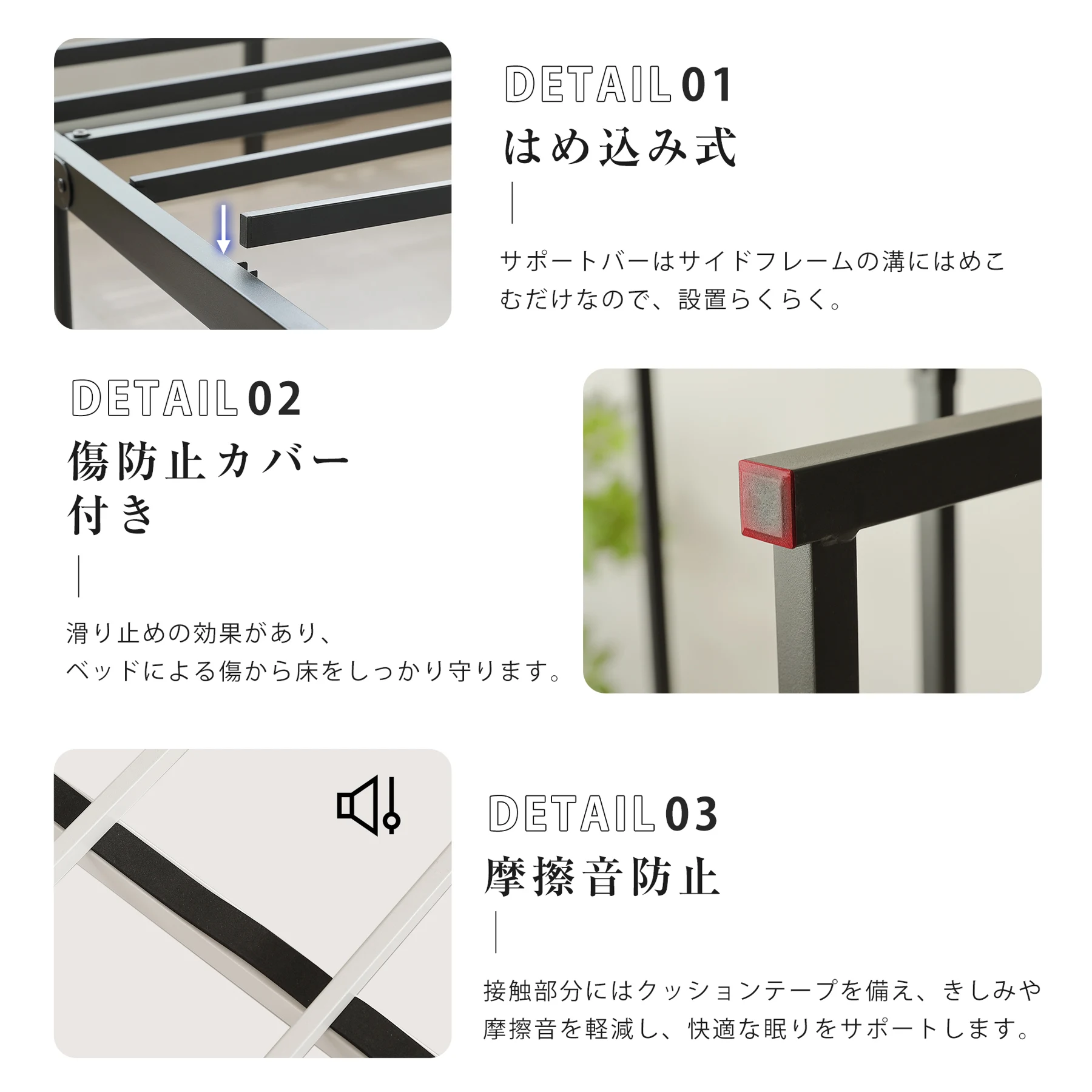 【シングル S】ベッドフレーム パイプベッド シングル ベッド パイプ+木 シングルベッド ダブルベッド アイアンベッド ベッド 木製 パイプフレーム 下収納 シンプル 組立品
