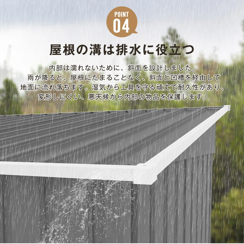 【TYPE B ライトグリーン】物置 屋外 大型 倉庫 大型物置 戸外収納庫 物置 防水/耐侯 収納可能 ガーデン/庭/田畑/農場 頑丈 大容量 スチール 引き戸 補強フレーム付き 換気口付き 床なし