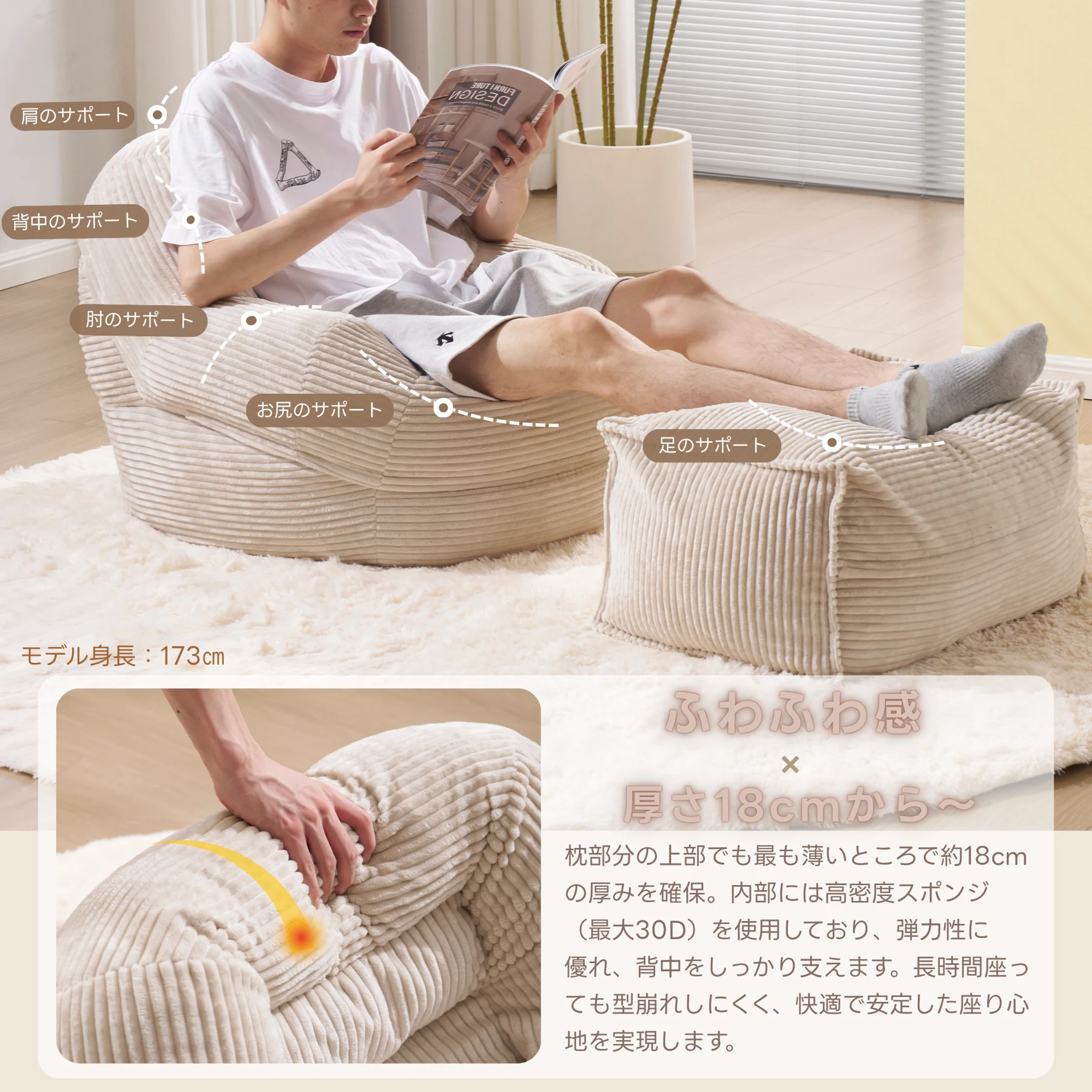 【set品】クッションソファー フットレス ソファーベッド 座椅子 圧縮梱包 1人掛けソファ シンプル フロアソファー 座る 可愛い外観 実用性 コンパクト 包まれる感じ コスパ最高 耐荷重150kg ふわふわ感 圧力分散 コンパクト 一人暮らし ミニサイズ プリンみたいな感じ ベルベット