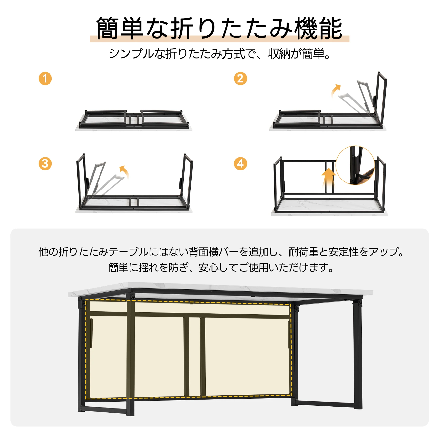 【幅90cm】パソコンデスク シンプルワークデスク ゲーミングテーブル 高さ40㎝ PCデスク 学習机 勉強机 折りたたみ 完成品 木製 しっかりした構造 おしゃれ ダイニング 書斎 組立不要