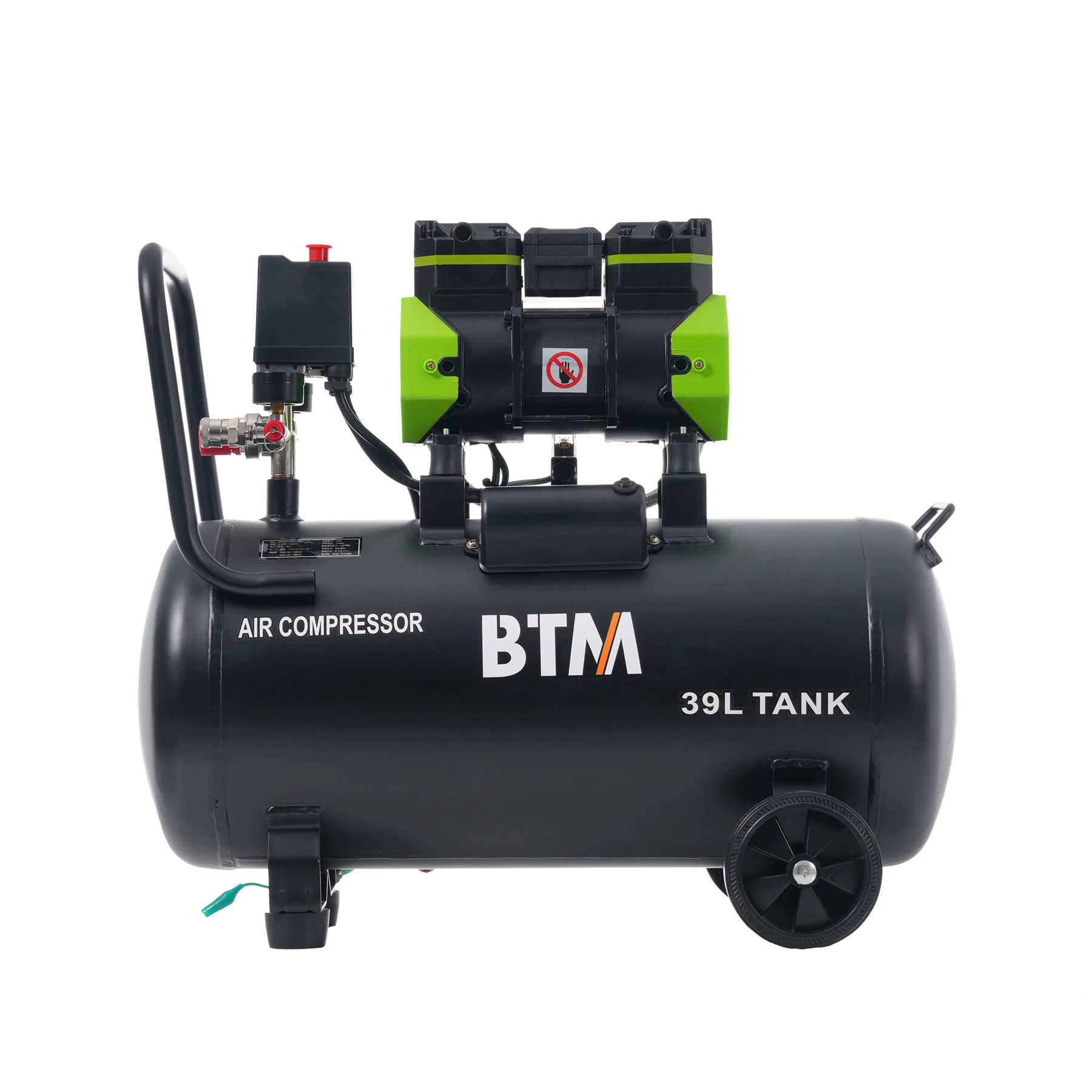 【30L ブラック】エアーコンプレッサーエアコンプレッサー静音 ハイパワー 高速充填 オイルレス コンプレッサー 業務用 DIY 空気入れ