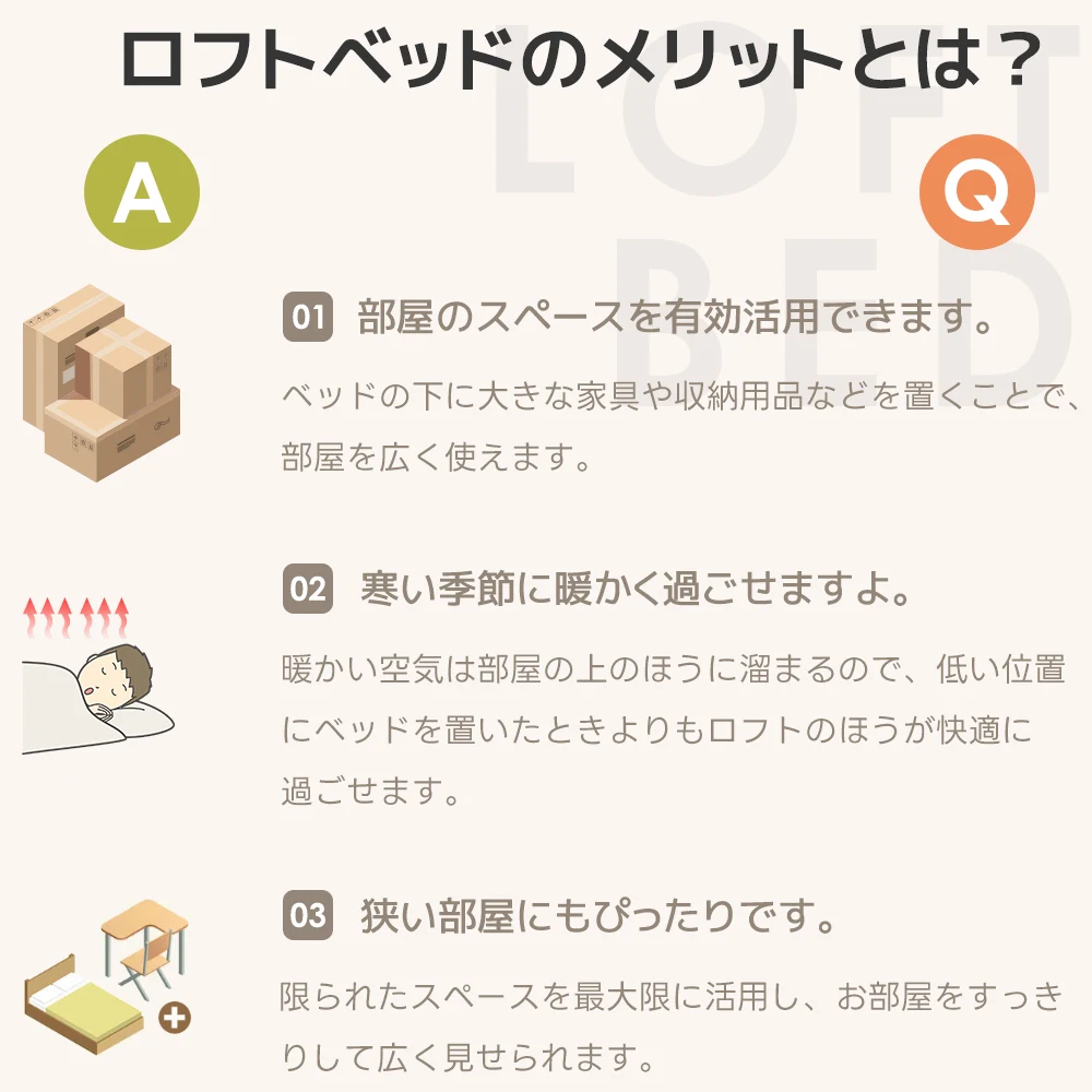 【ブラック】システムベット ロフトベッド シングル 収納付き 北欧風 スチール 耐震