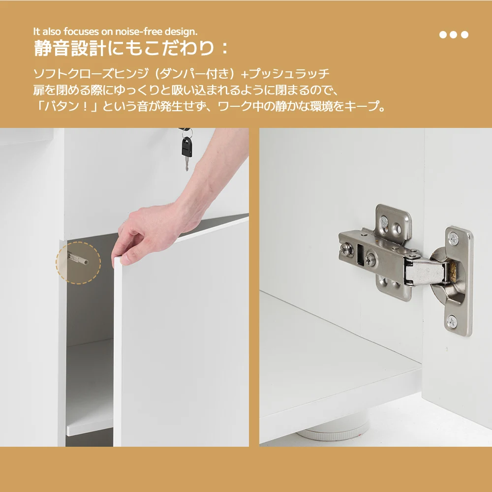 ツインデスク 2 人用 オフィスデスク ホワイト シンプルモダン パーティション付き 収納一体型 鍵付き 配線穴付き 在宅勤務 テレワーク 省スペース