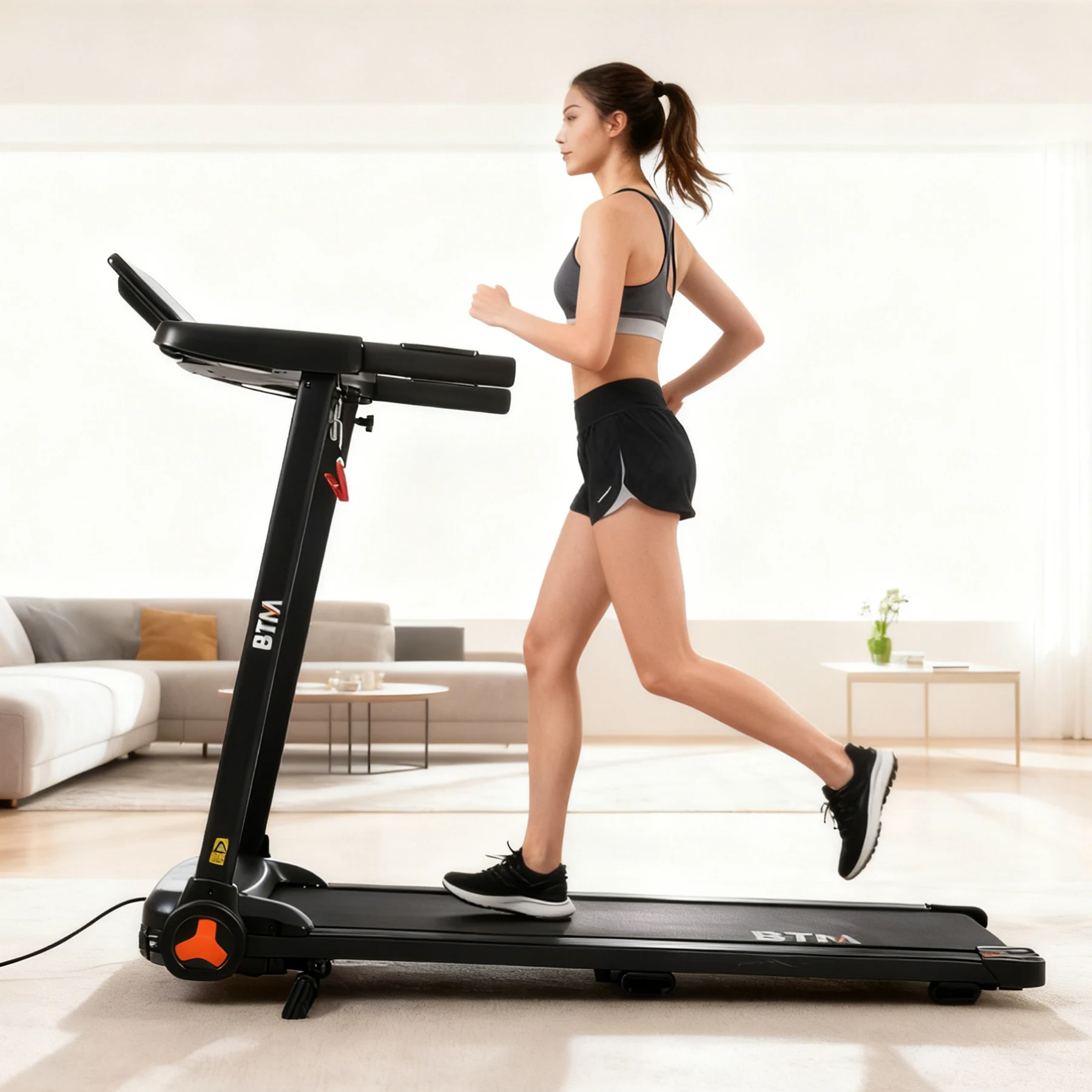 電動ランニングマシン ルームランナー MAX14km/h フィットネスマシーン 心拍数計測 ダイエット器具 有酸素運動 静音 折りたたみ 薄型 傾斜角度2段調節 家庭用 トレッドミル エクササイズ