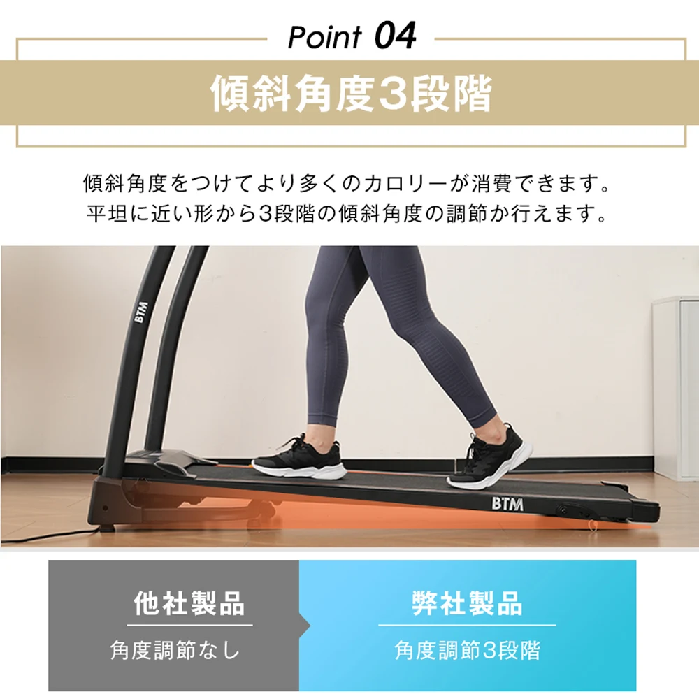 電動ランニングマシン ルームランナー MAX16km/h 3段階角度調整 ダイエット器具 有酸素運動 静音 折りたたみ 家庭用 トレッドミル エクササイズ 衝撃吸収 室内運動 健康器具