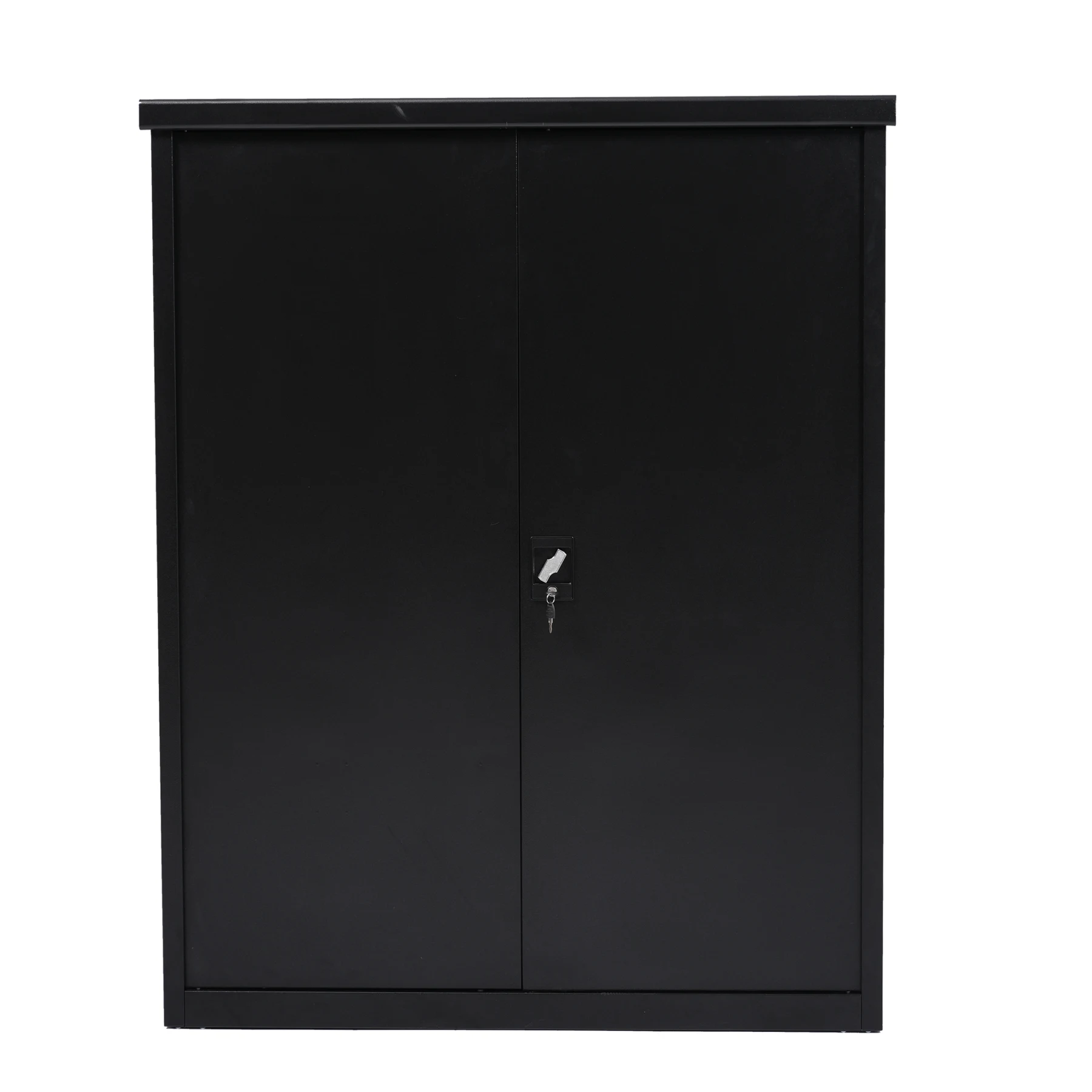 【ブラック 可動棚二枚付き】120*60*154cm 戸外収納庫 倉庫 大型物置 屋外 防水/耐侯 収納可能 ガーデン/庭/田畑/農場 頑丈 大容量