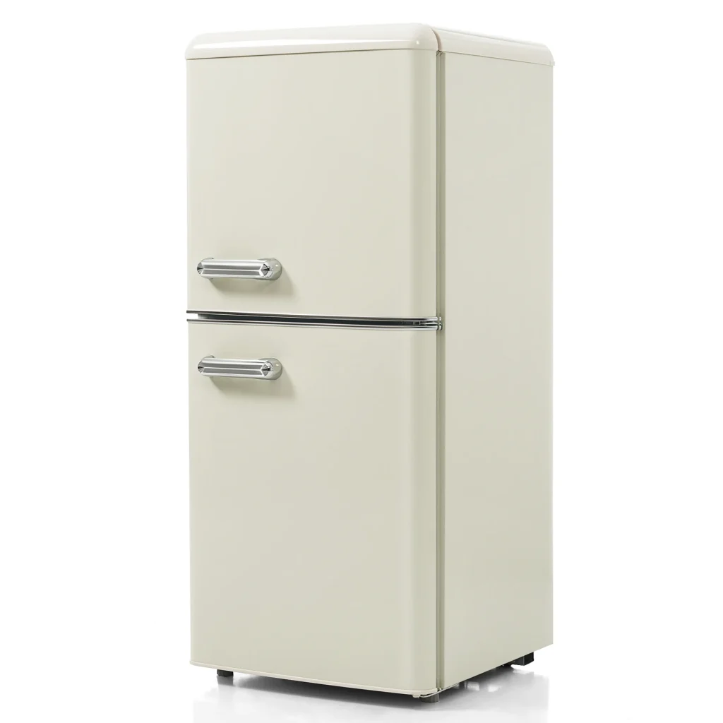 冷蔵庫 2ドア 108L ひとり暮らし 冷凍庫付き 一人用 38L/70L おしゃれ 冷凍冷蔵庫 直冷式 冷凍 仕切り棚 庫内灯 温度調節 コンパクト 家庭用 ミニ冷蔵庫 シングル 小型 省エネ スマート食材保存 新生活 ベージュ