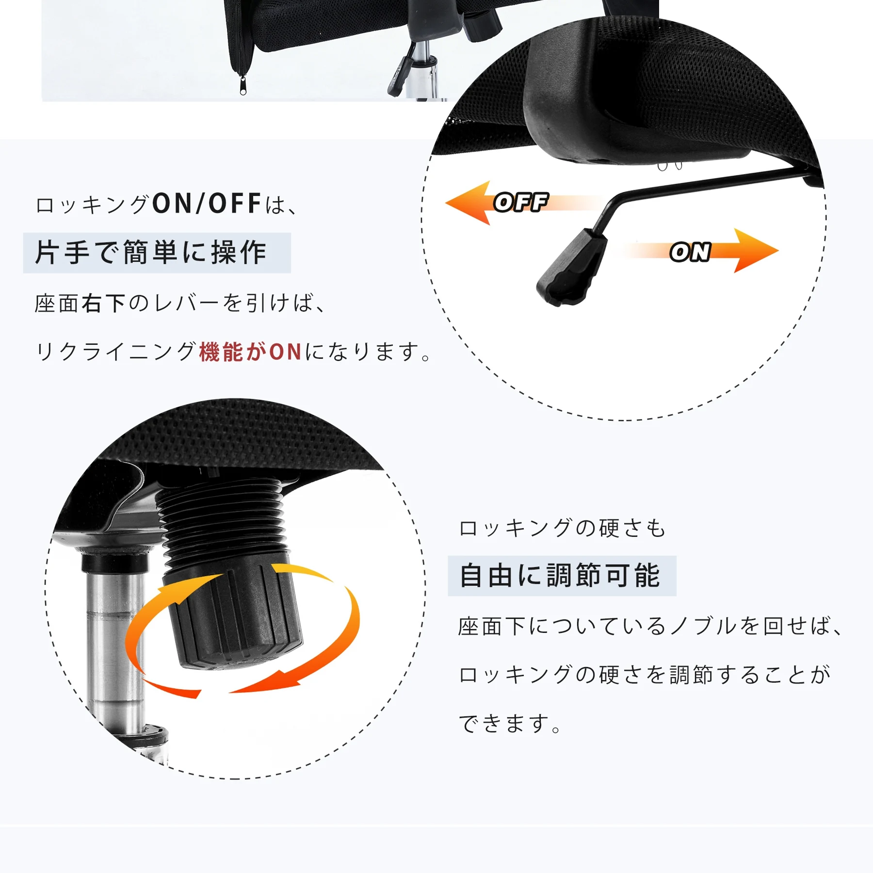 2脚 フィスチェア メッシュ おしゃれ ハイバック コンパクト 腰楽 腰痛対応 ロッキング デスクチェア コンパクト パソコンチェア ワークチェア PCチェア メッシュチェアー
