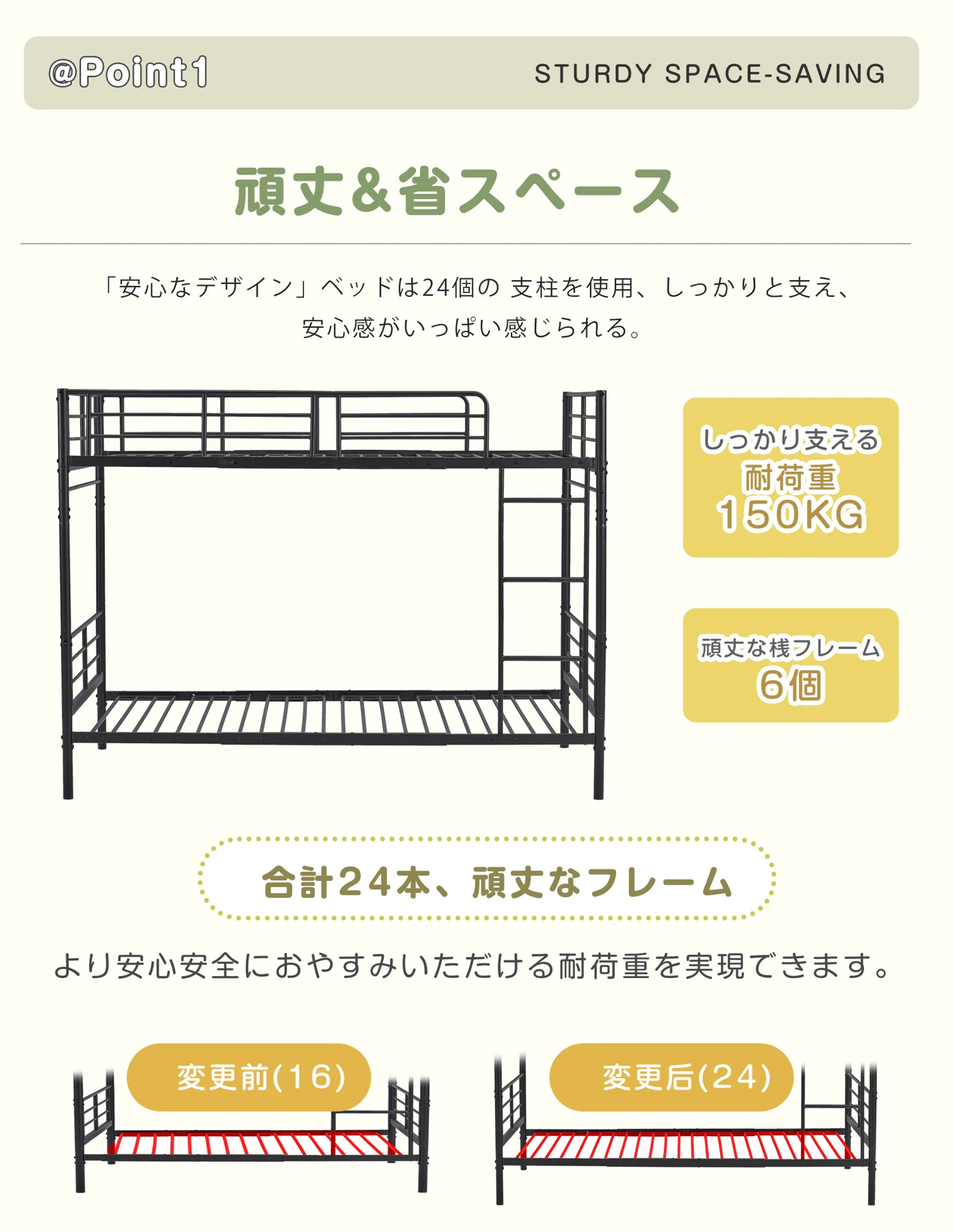 元N512P306908/196142 ヨーロッパ安全基準EN747認証獲得済 ブラック 二段ベッド 子供ベッド 子供部屋二段ベッド 2段ベッド パイプベッド パイプ 金属製