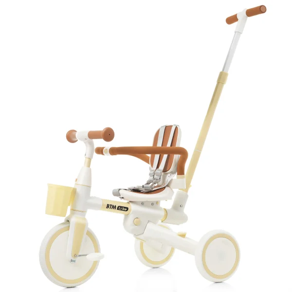 子供用三輪車 7in1 舵取り 多機能 手押し棒 カバー おしゃれ座面回転 自転車 キックバイク おもちゃ 誕生日 プレゼント こどもの日 お祝い クリスマス ギフト 1歳 2歳 3歳 幼児用
