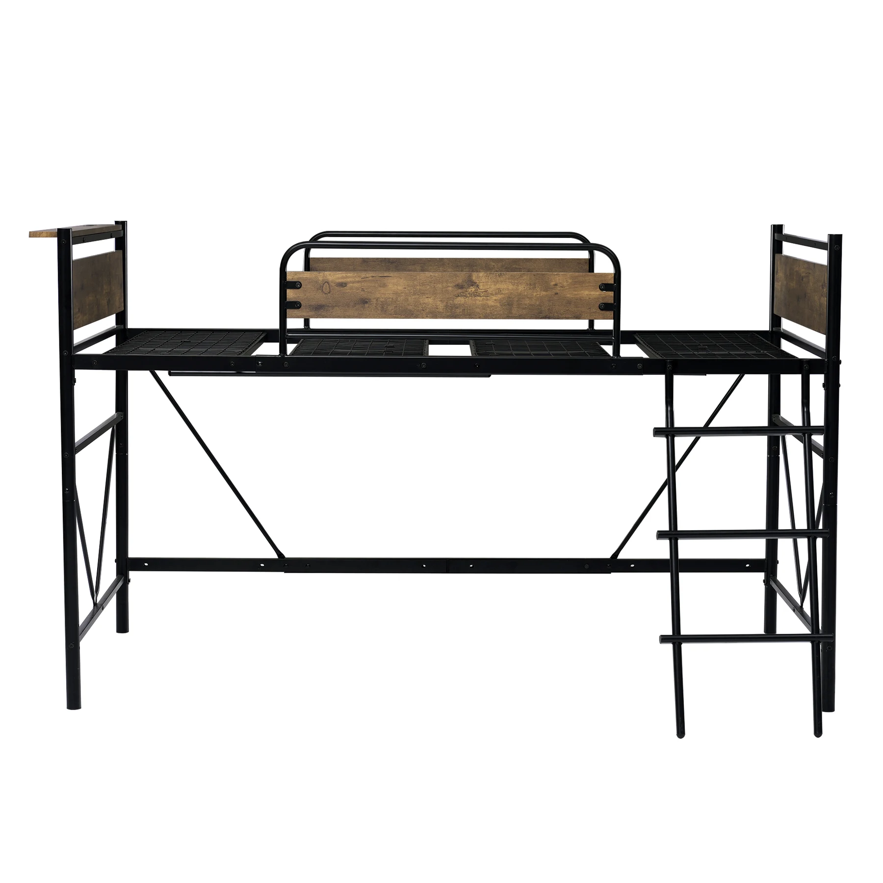 ロフトベッド パイプベッド シングル 耐荷重150kg 高さ125cm システムベッド ロータイプ ミドルタイプ 収納 北欧風 大人 一人暮らし ハンガーポール4本付属 送料無料 スチール 耐震 ベッド 子供部屋